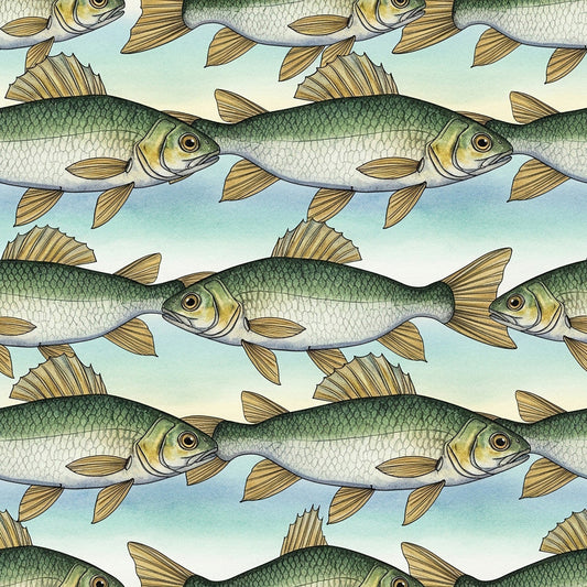 Angler's Vintage Almanac Pattern 15 Minky Fabric