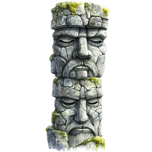 Nordic Totems Fabric Panel 15
