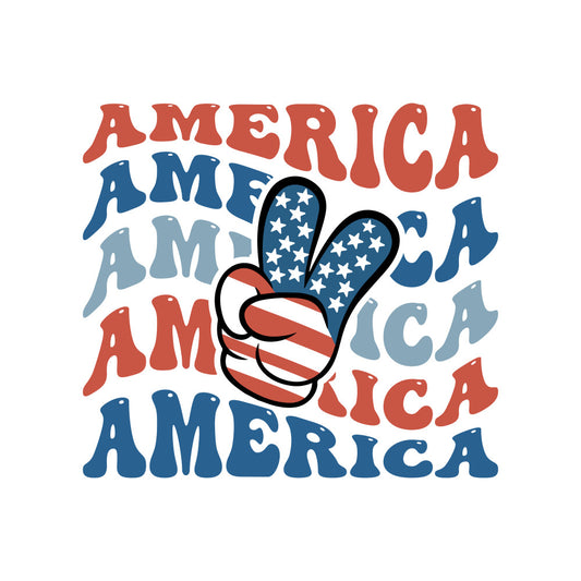 4th of July Retro Fabric Panel 8