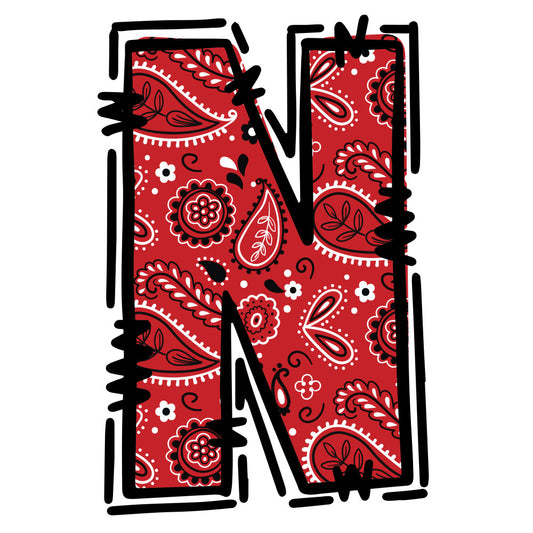 Cowboy Alphabet Fabric Panel 15