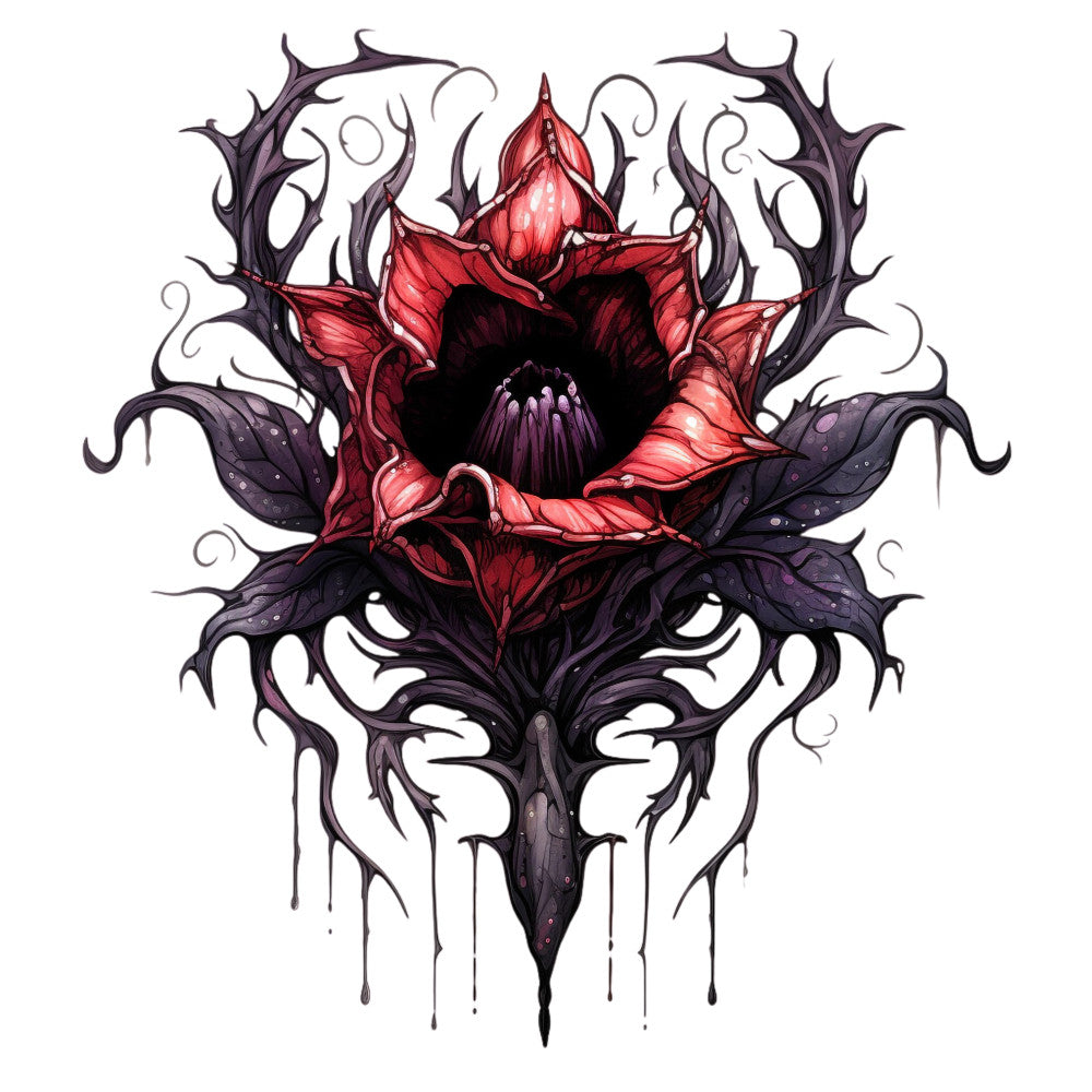 Gothic Floral Fabric Panel 8