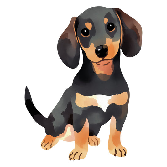 Sausage Dog Fabric Panel 1