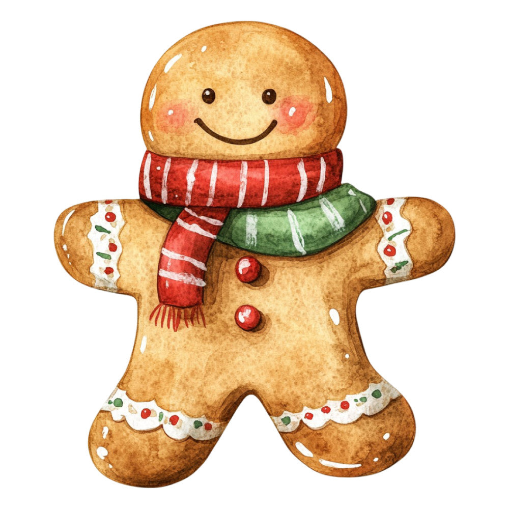 Christmas Gingerbread Man Fabric Panel 14