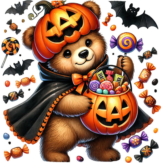 Halloween Wonder Animals Fabric Panel 55