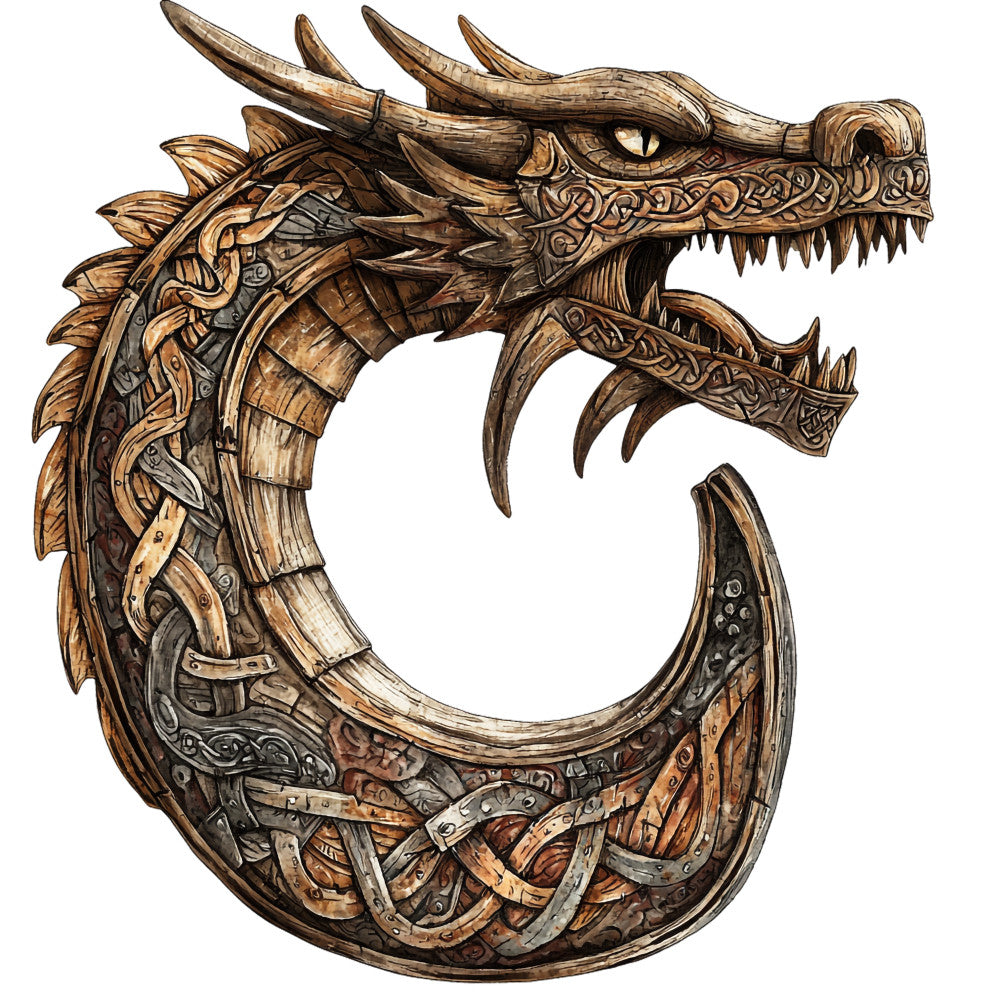 Viking Ships Fabric Panel 19