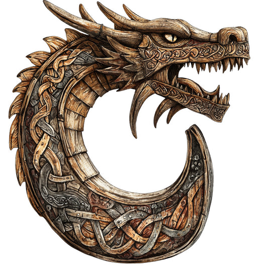 Viking Ships Fabric Panel 19