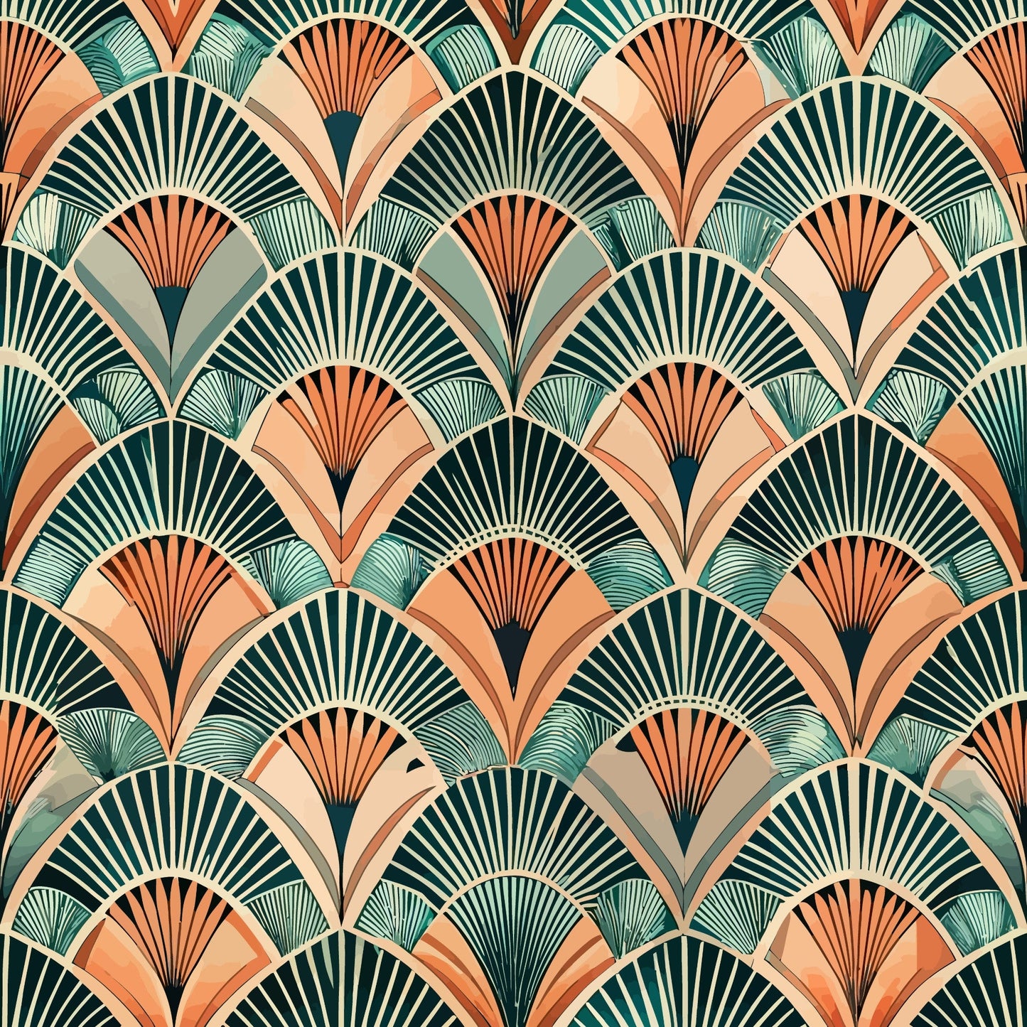 Art Deco Pattern 26 Quilting Cotton Fabric
