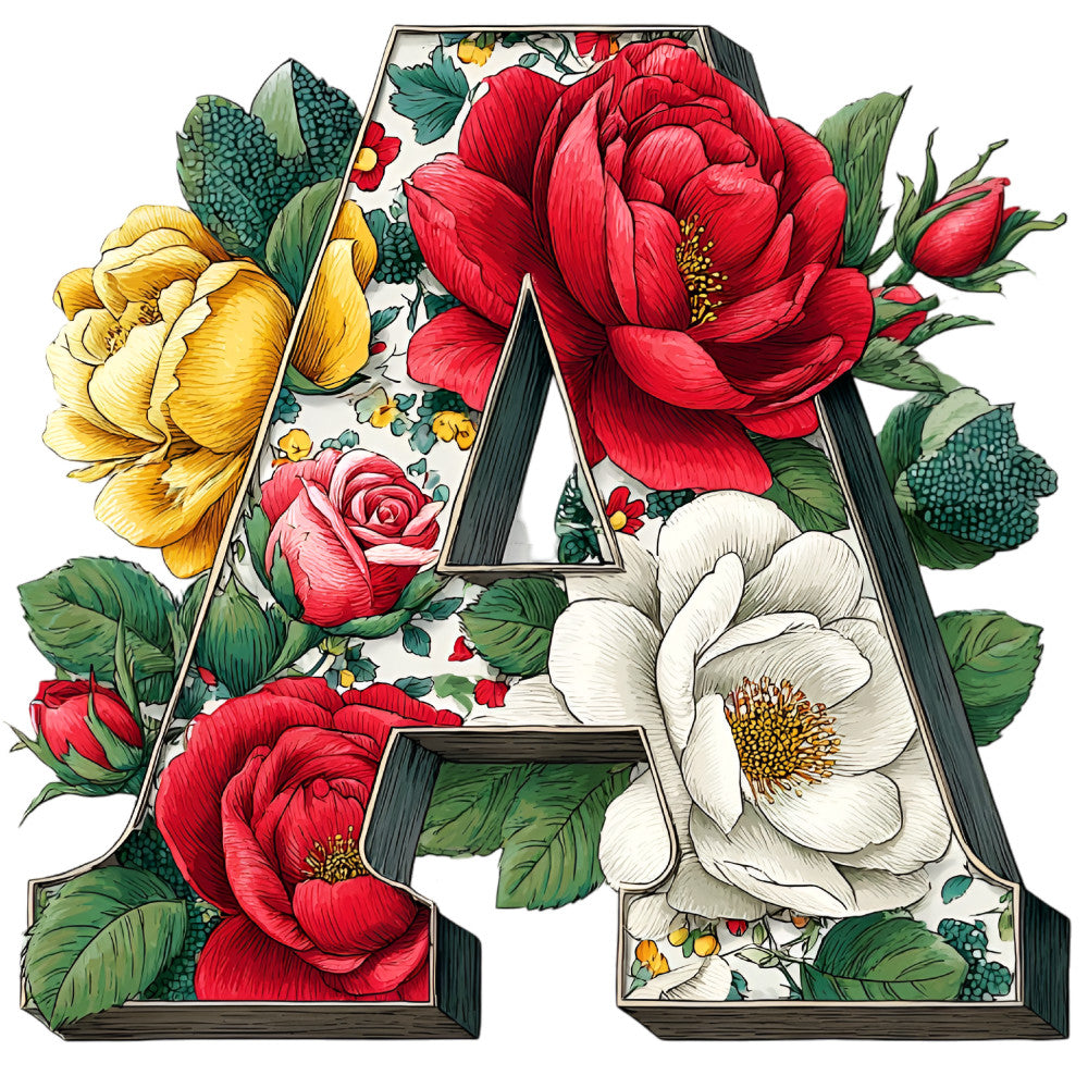 Wedding Alphabet Fabric Panel 5