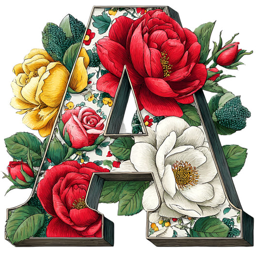 Wedding Alphabet Fabric Panel 5