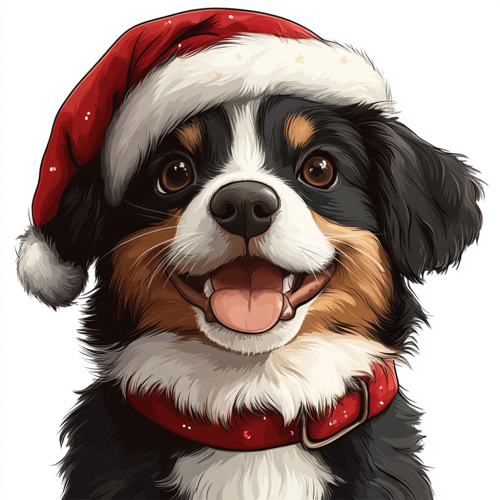 Christmas Dogs Fabric Panel 14