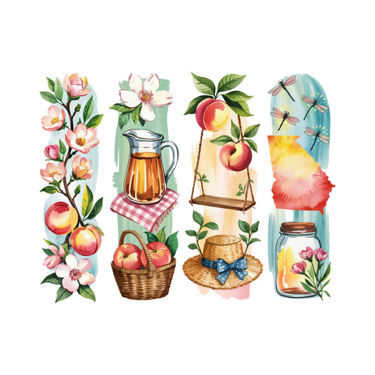 Brushstroke State Fabric Panel 45