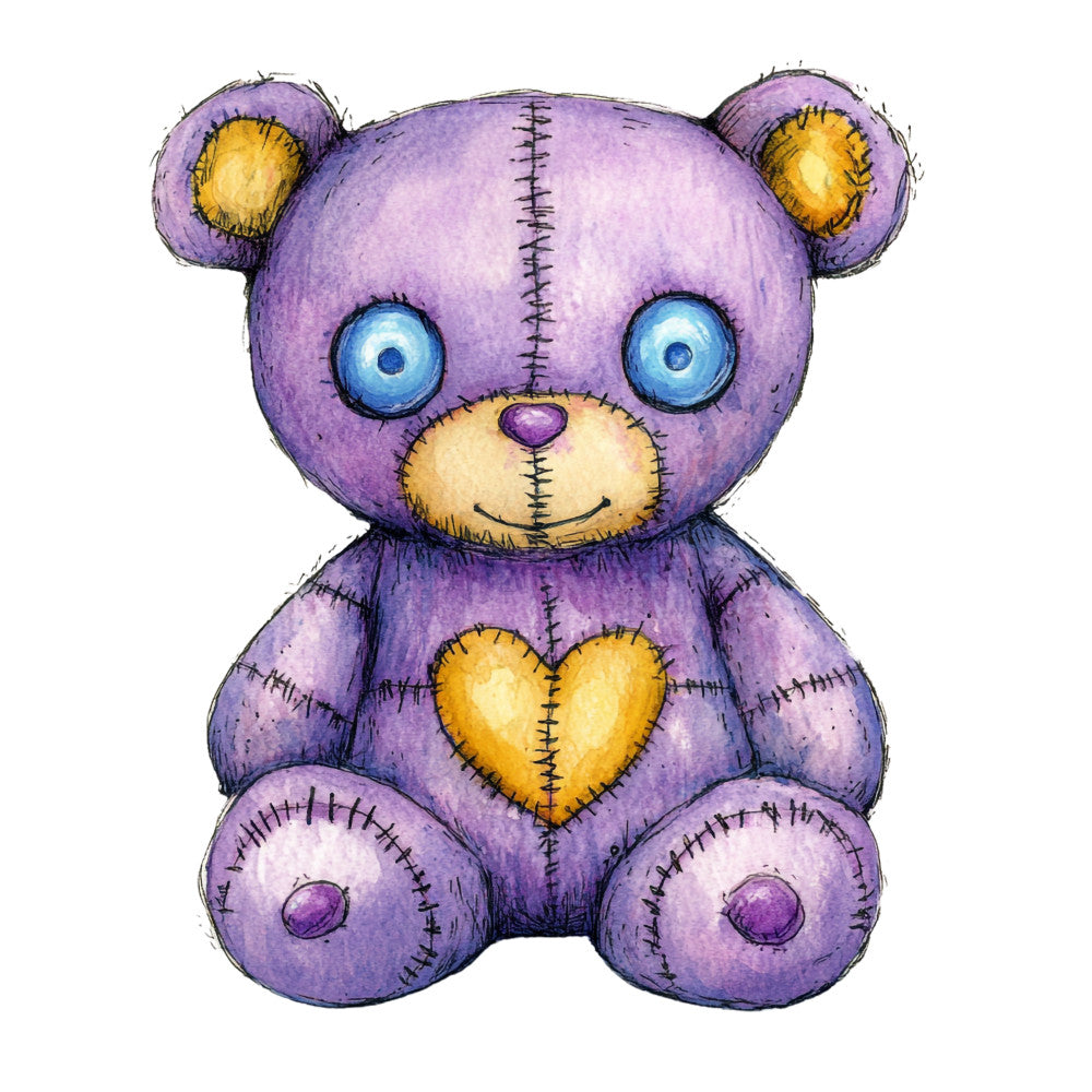 Colorful Voodoo Dolls Fabric Panel 19