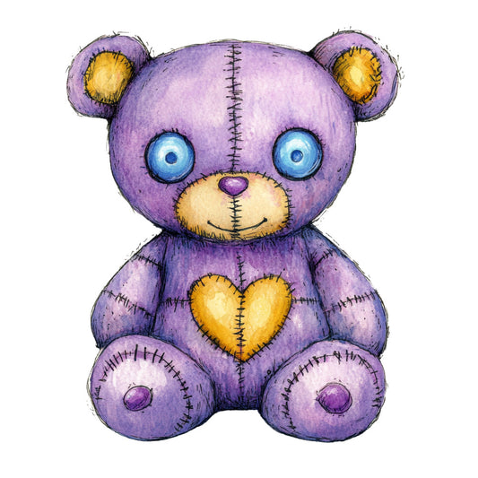 Colorful Voodoo Dolls Fabric Panel 19