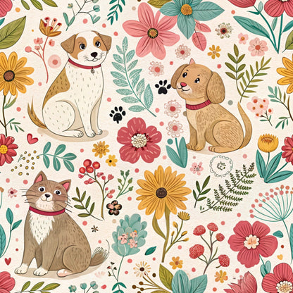 Blossom Buddies Pattern 9 Minky Fabric