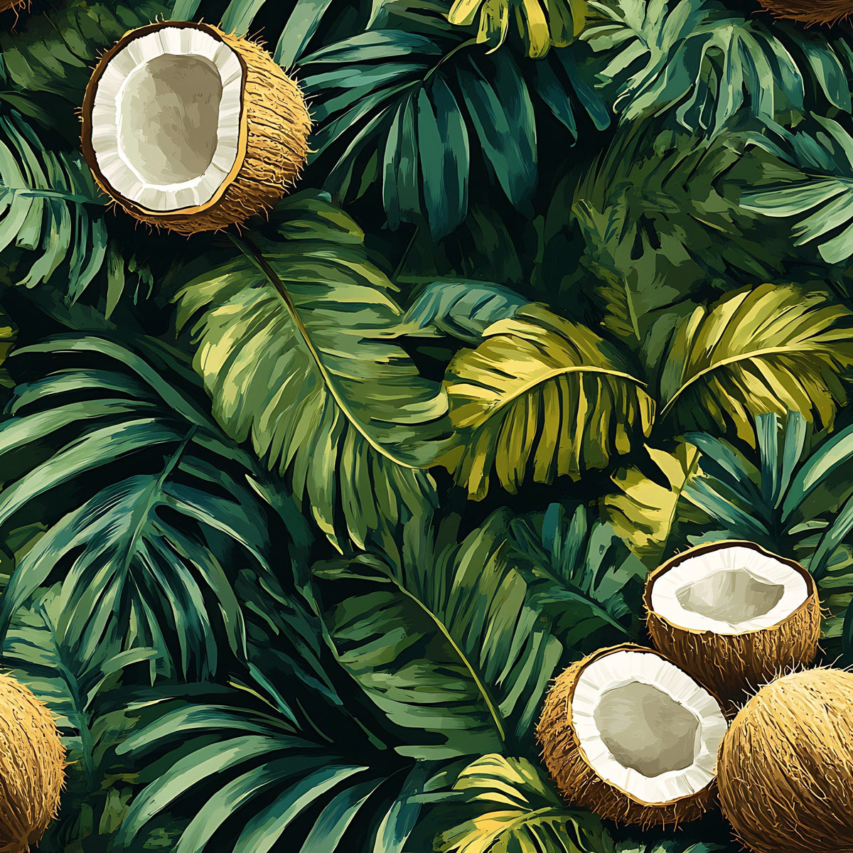 Palm Grove Pattern 7 Minky Fabric