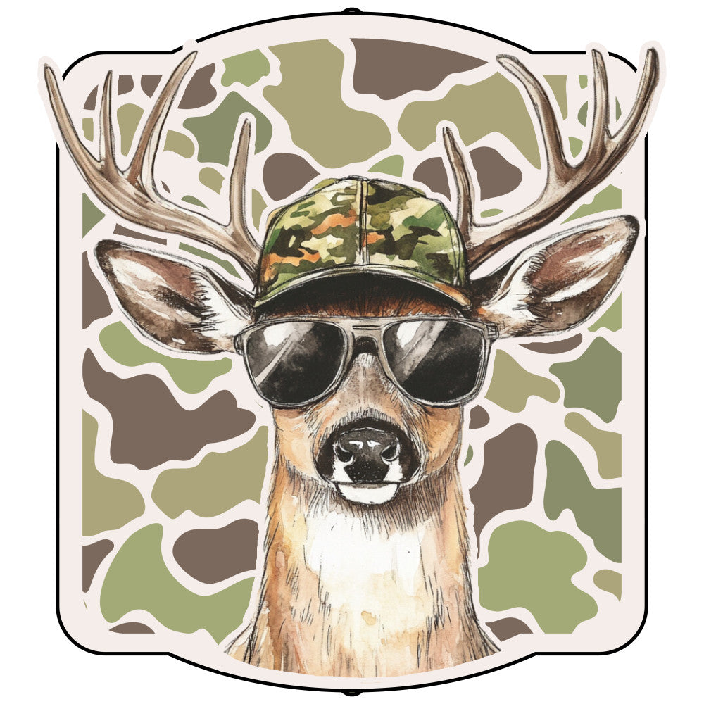 Camo Deer Hunting Fabric Panel 1