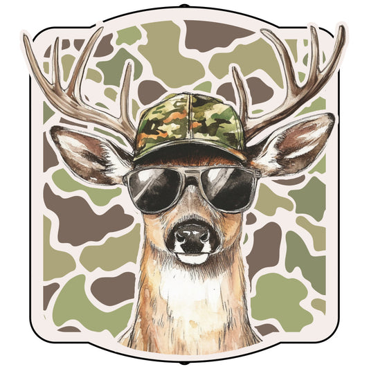 Camo Deer Hunting Fabric Panel 1