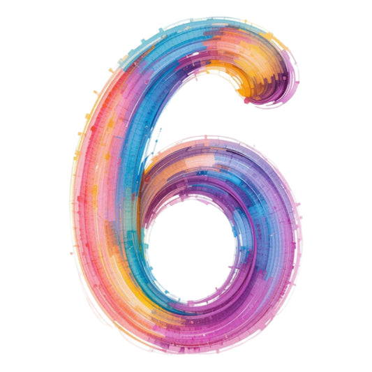 Brushstroke Alphabet Fabric Panel 38