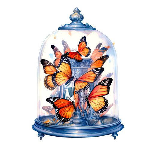 Butterflies in a Dome Fabric Panel 3