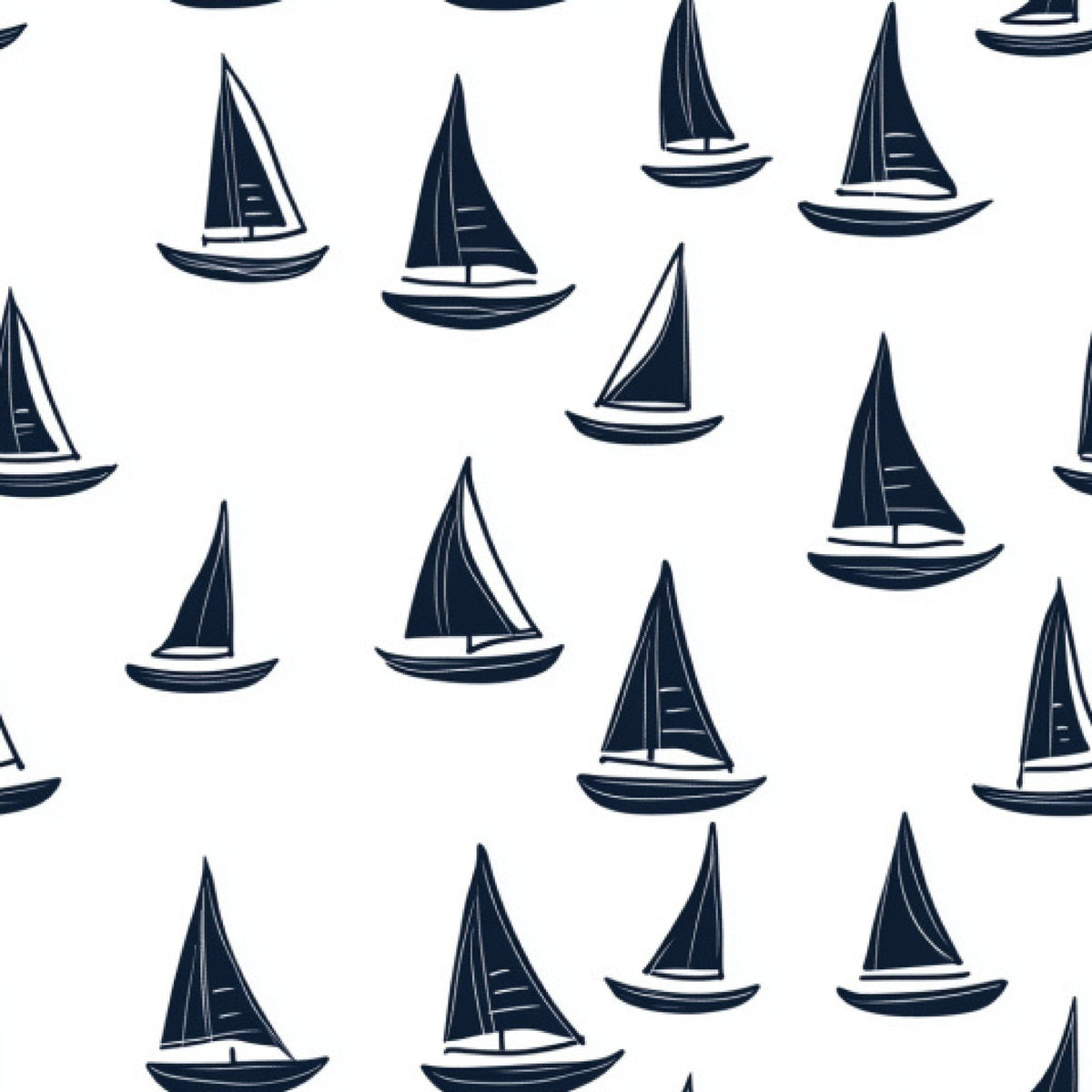 Navy Harbor Pattern 8 Minky Fabric