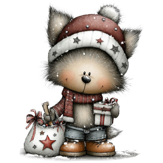 1st Whimsical Christmas Fabric Panel 154