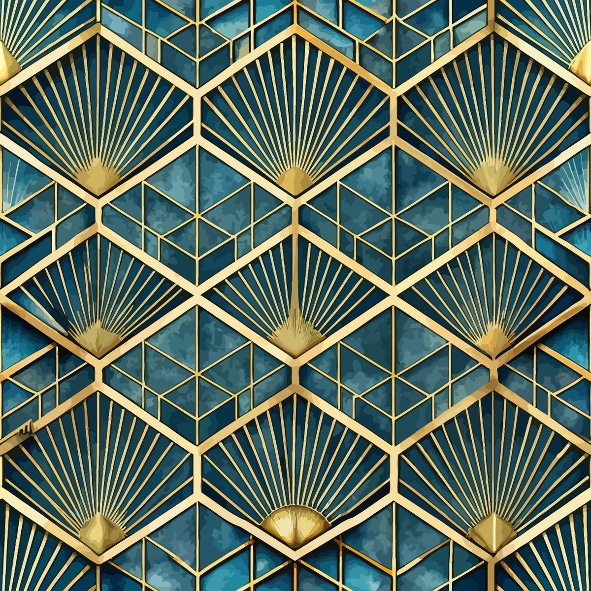 Gilded Gatsby Pattern 7 Minky Fabric