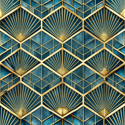 Gilded Gatsby Pattern 7 Minky Fabric