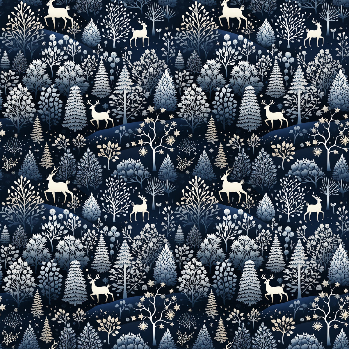 Midnight Forest Pattern 11 Minky Fabric