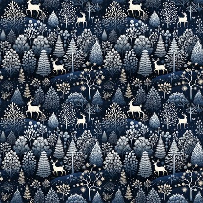 Midnight Forest Pattern 11 Minky Fabric