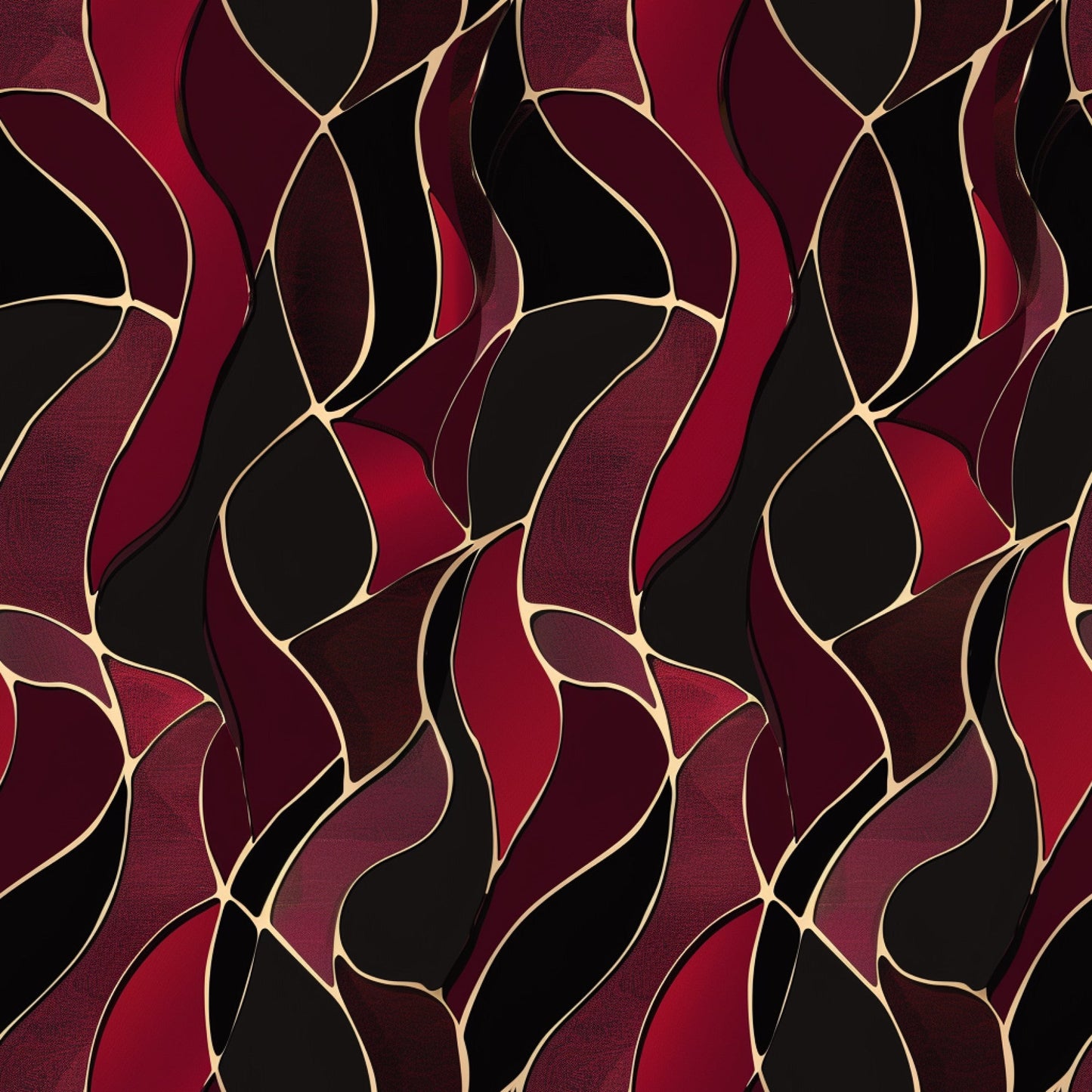 Burgundy Abstract Pattern 12 Quilting Cotton Fabric