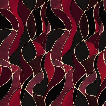 Burgundy Abstract Pattern 12 Quilting Cotton Fabric