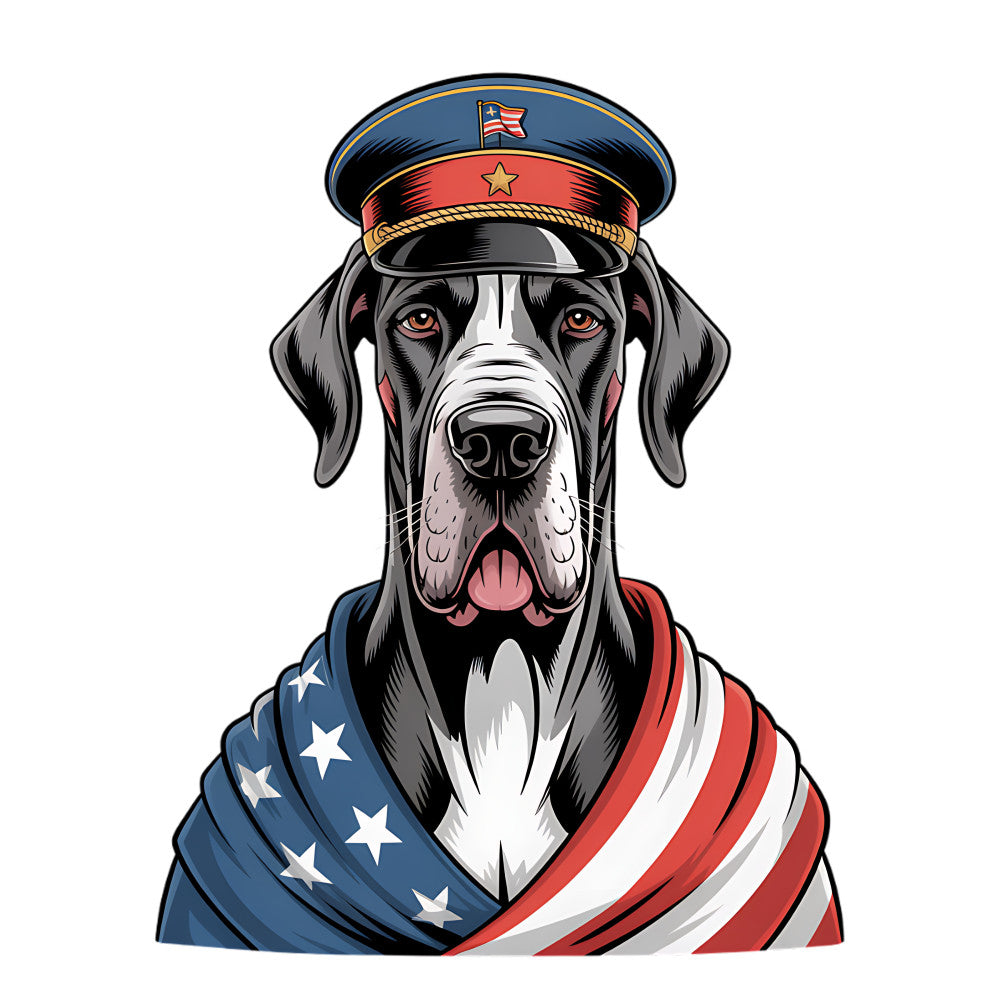 4th of July Dog Fabric Panel 2