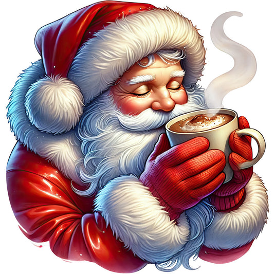 Santa Claus Scenes Fabric Panel 2