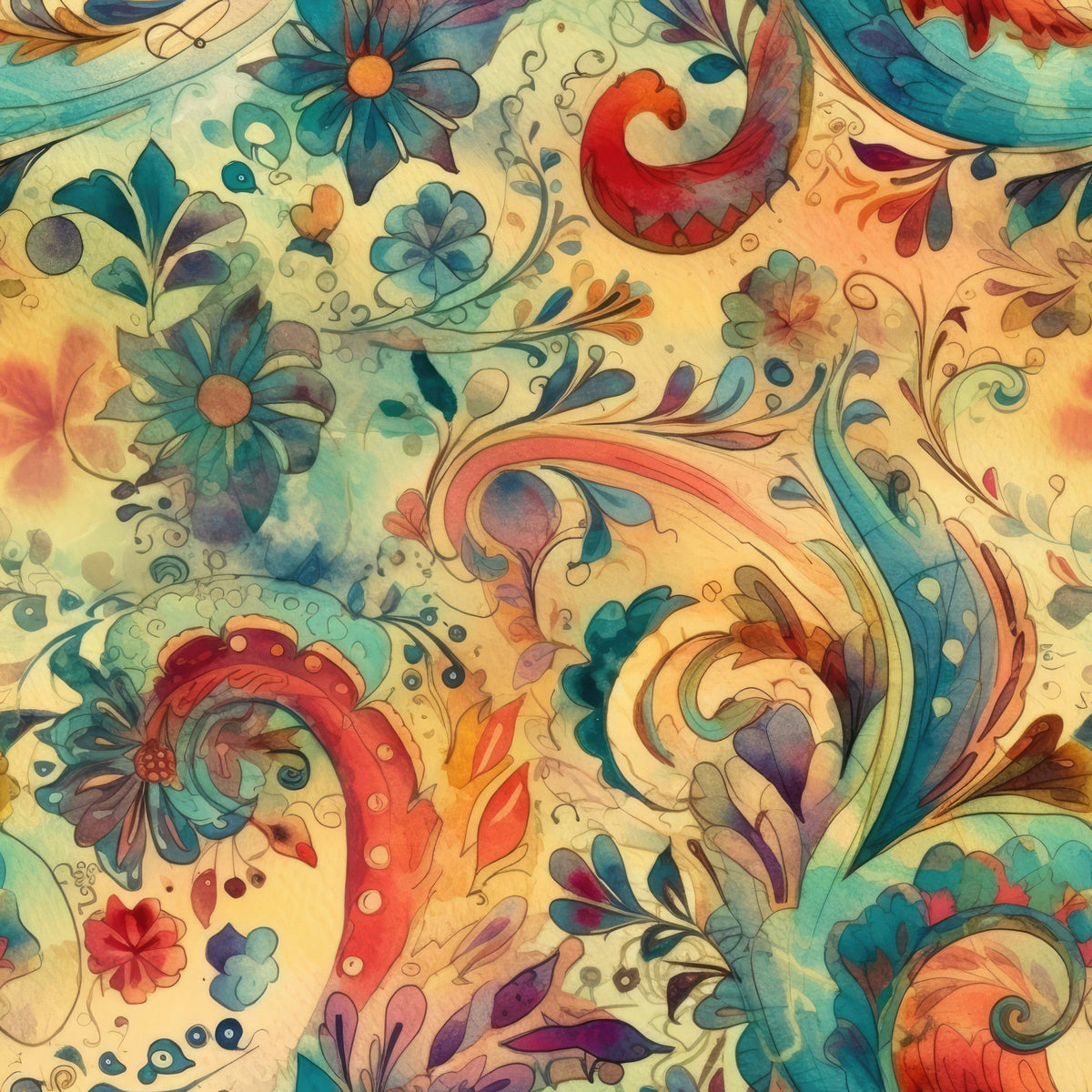 Paisley Reverie Pattern 2 Minky Fabric