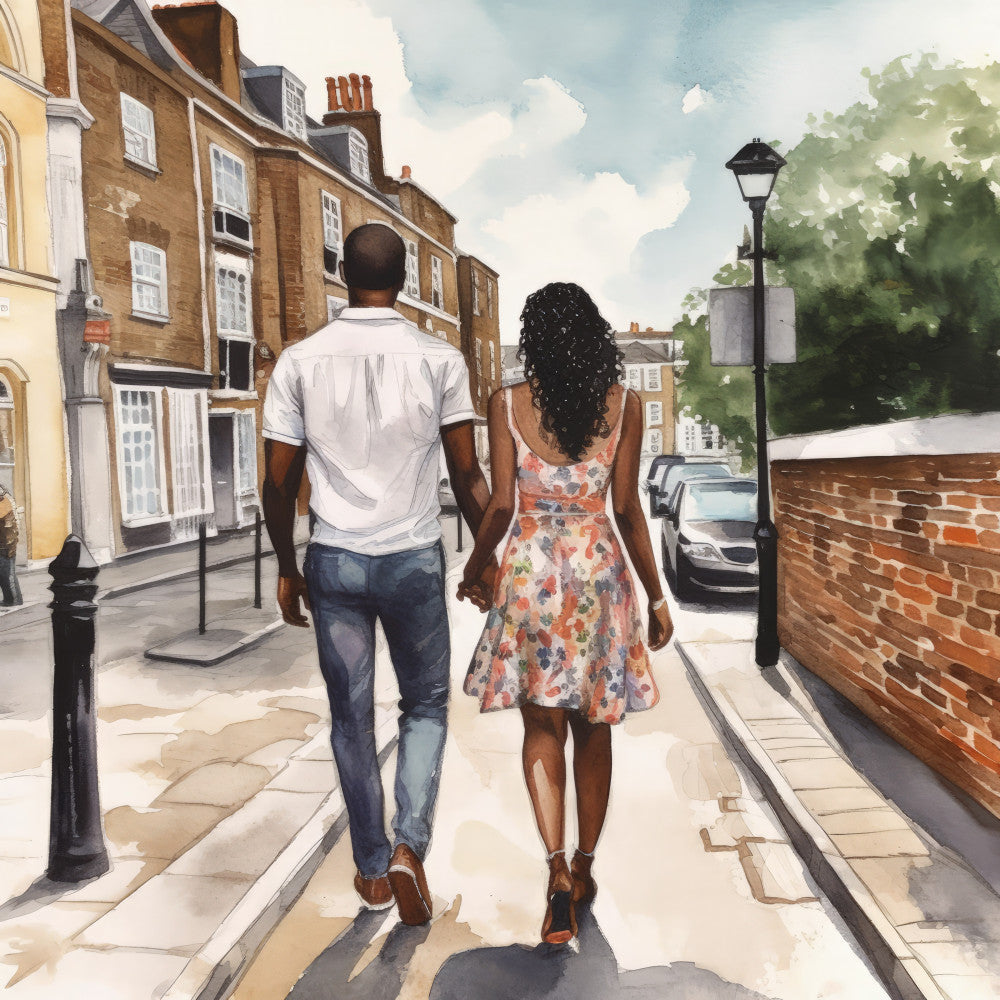 London In Summer Fabric Panel 3