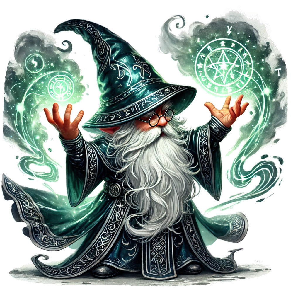 Wizard Gnomes Fabric Panel 21