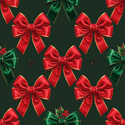 Velvet Noel Garden Pattern 1 Minky Fabric