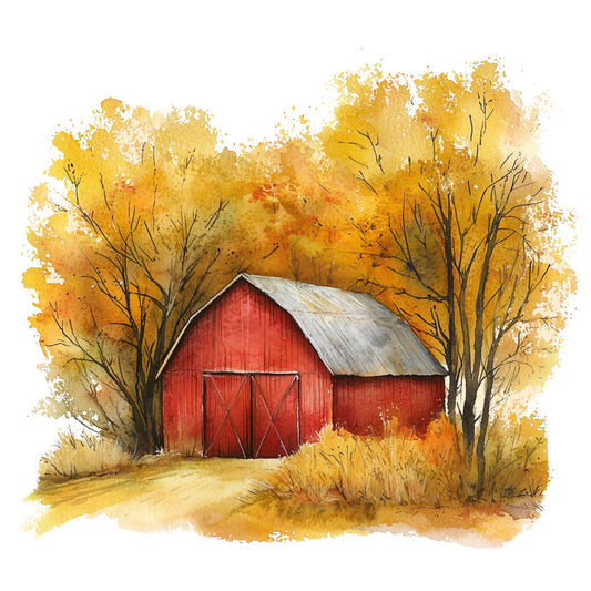 Autumn Landscape Fabric Panel 25