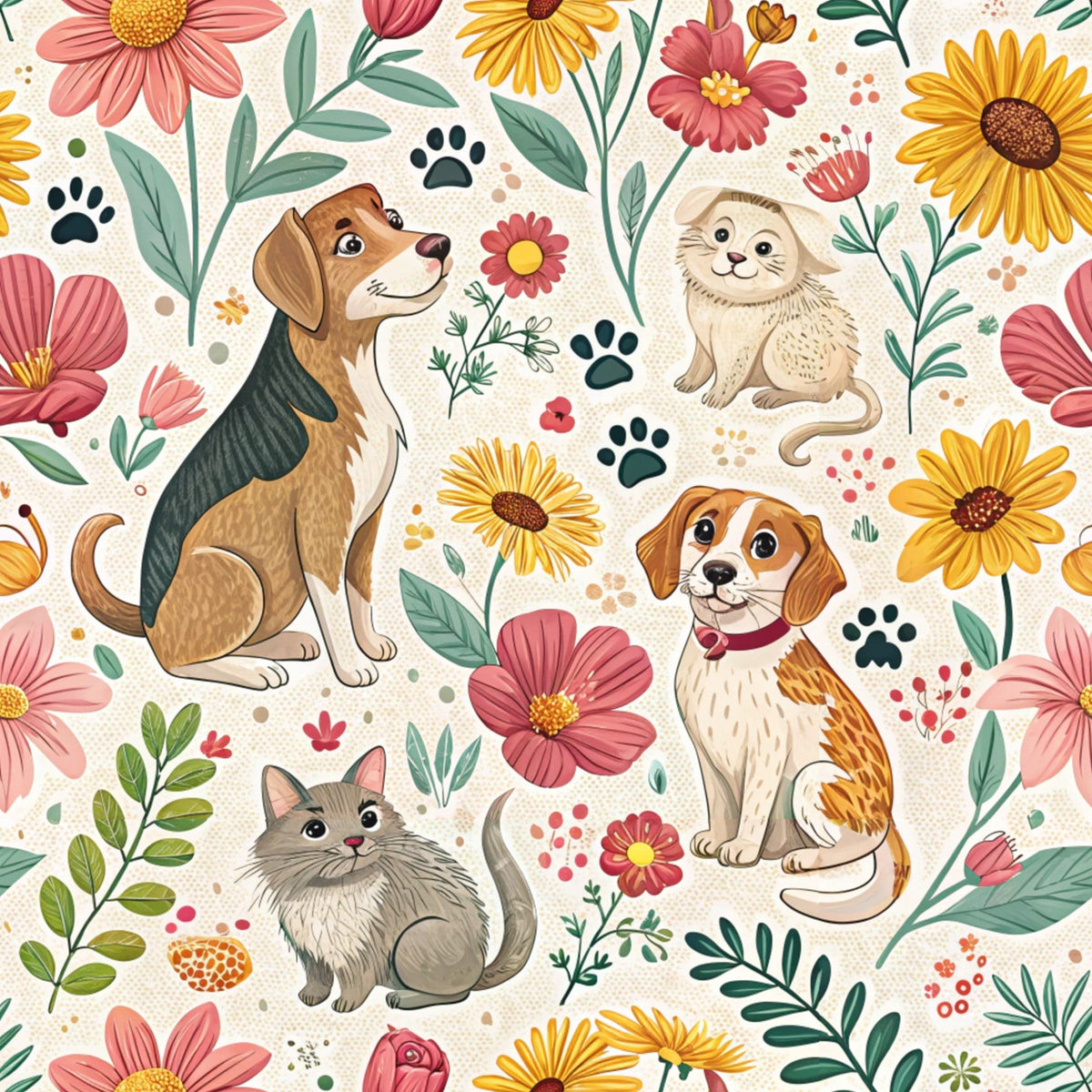 Blossom Buddies Pattern 10 Minky Fabric