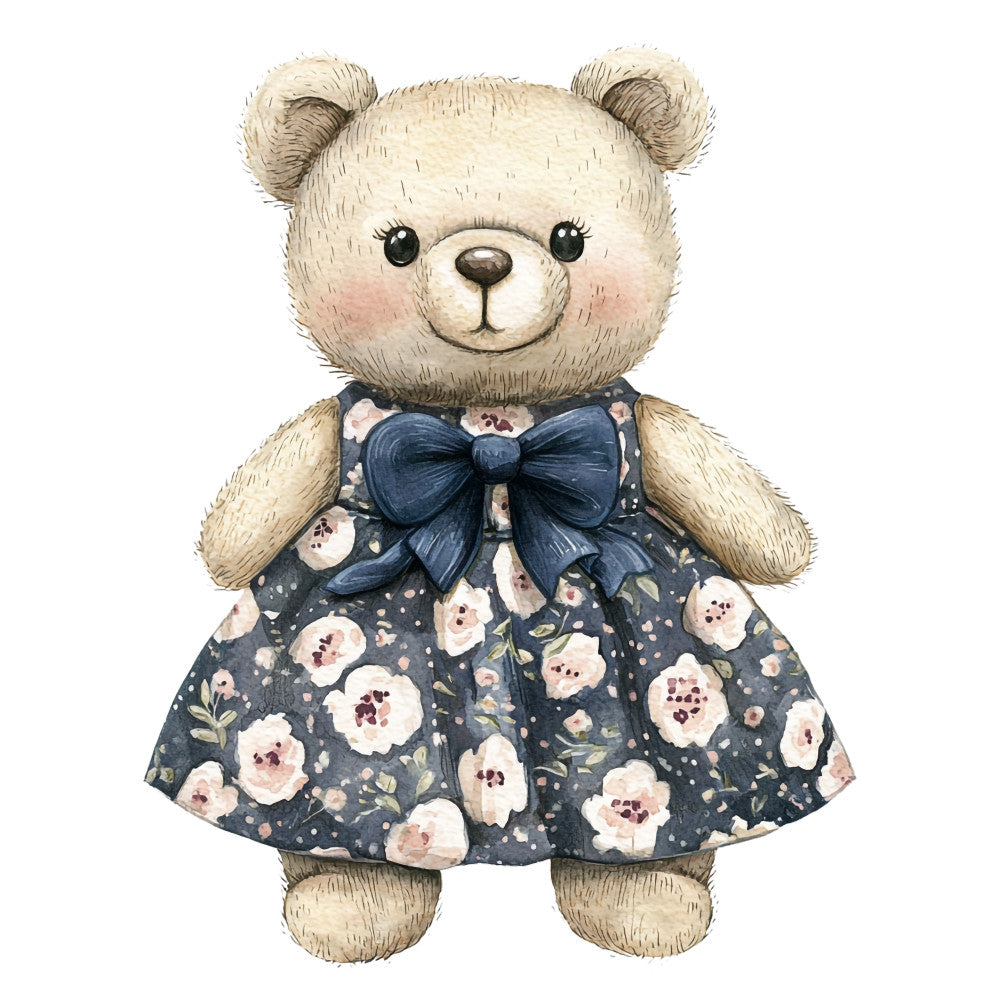 Classic Teddy Bear Fabric Panel 13