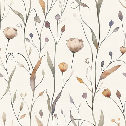 Whispering Stems Pattern 2 Minky Fabric