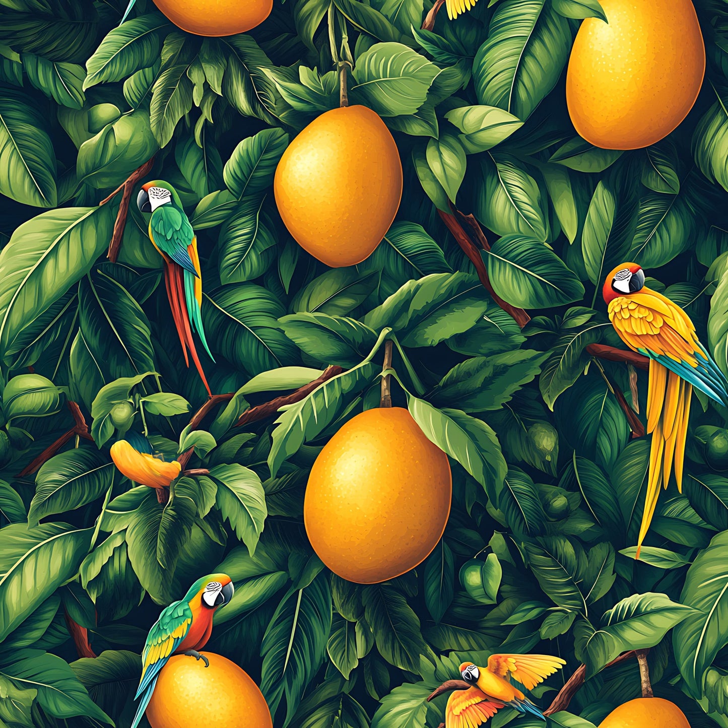 Mango In The Wild Pattern 8 Quilting Cotton Fabric