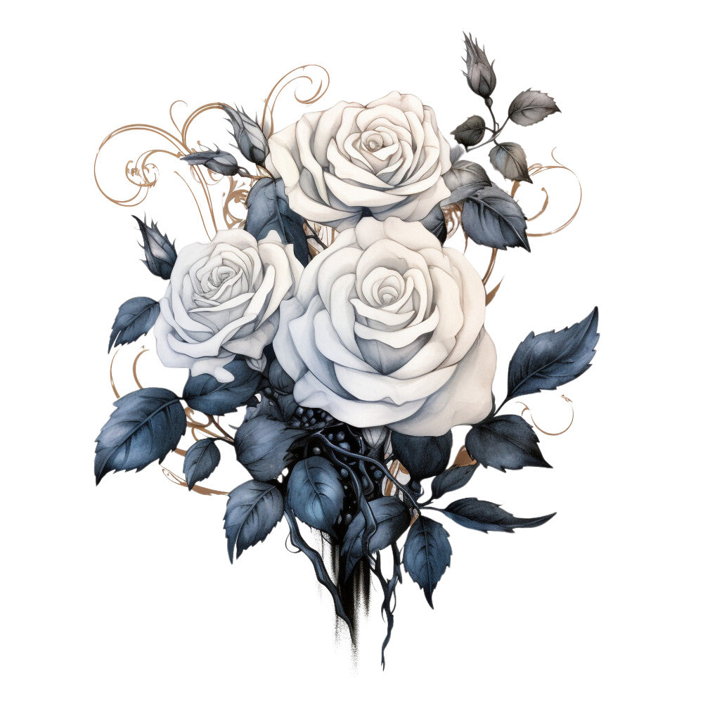 Gothic Floral Fabric Panel 23