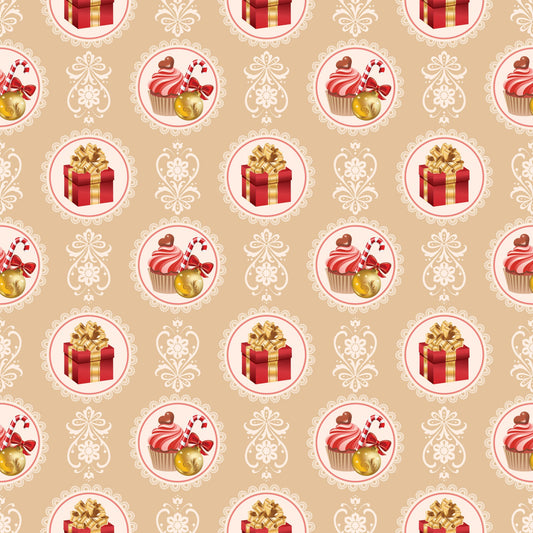 Christmas Love Pattern 4 Quilting Cotton Fabric