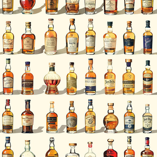 Scottish Whiskey Pattern 8 Quilting Cotton Fabric