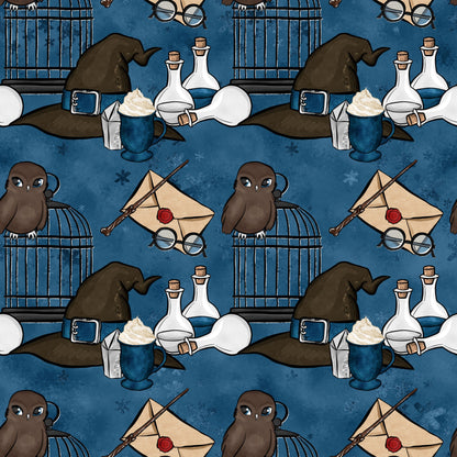 Wizard Magic School Pattern 37 Quilting Cotton Fabric