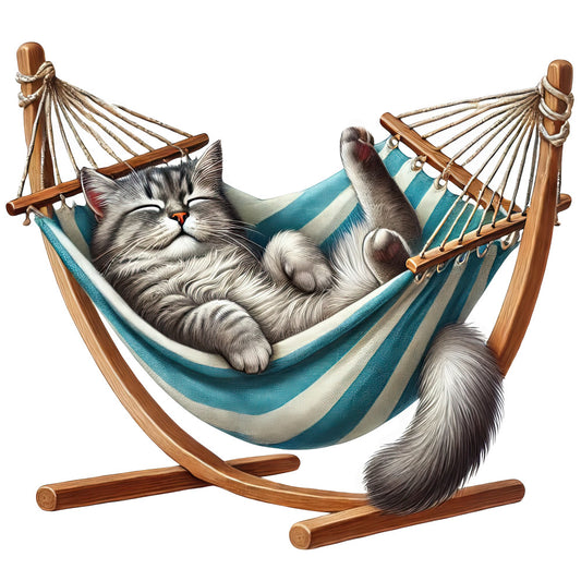 Lazy Cats Fabric Panel 12