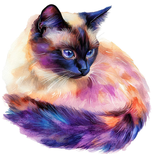 Colorful Cats Fabric Panel 3