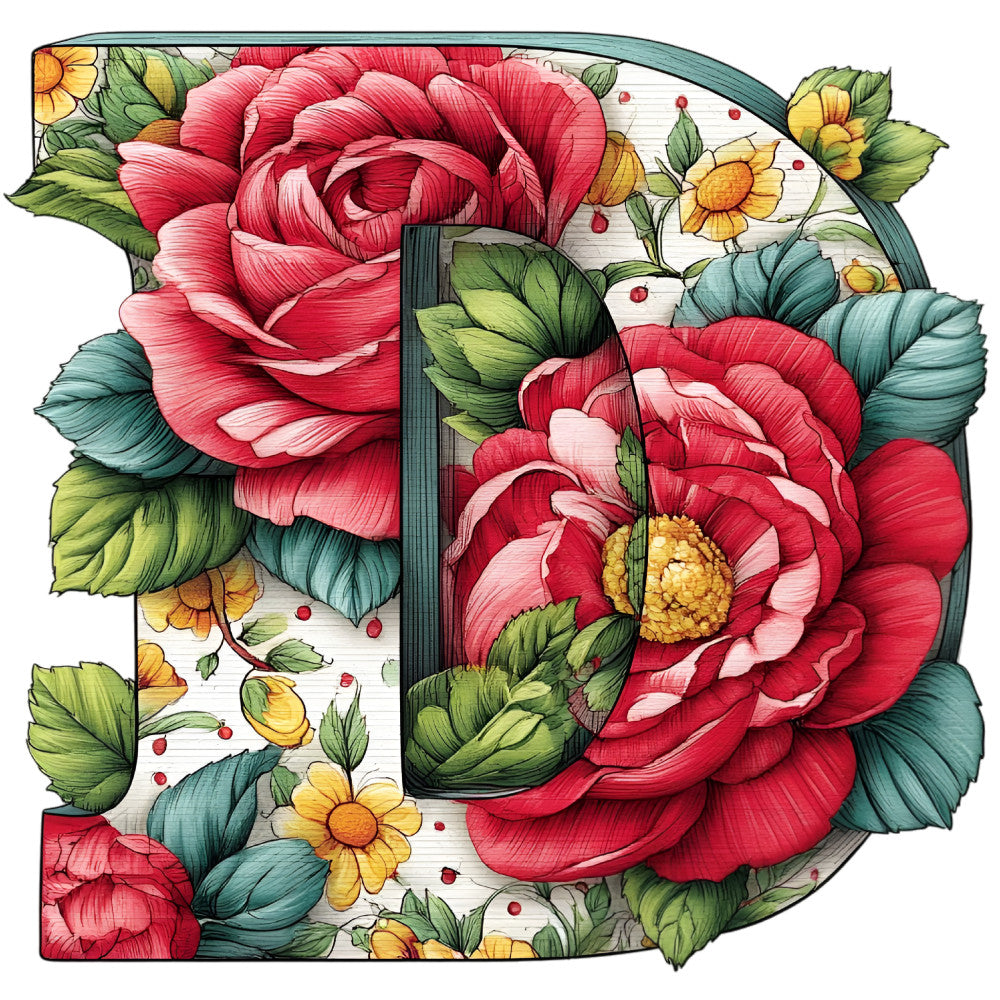 Wedding Alphabet Fabric Panel 9