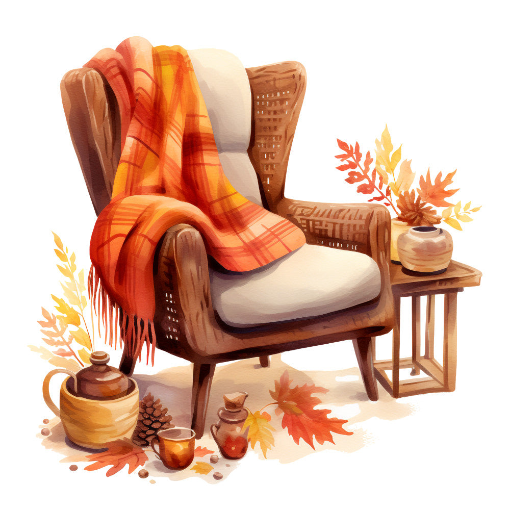 Cozy Autumn Fabric Panel 6